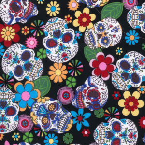 Rose & Hubble Cotton Poplin Skulls Multi 